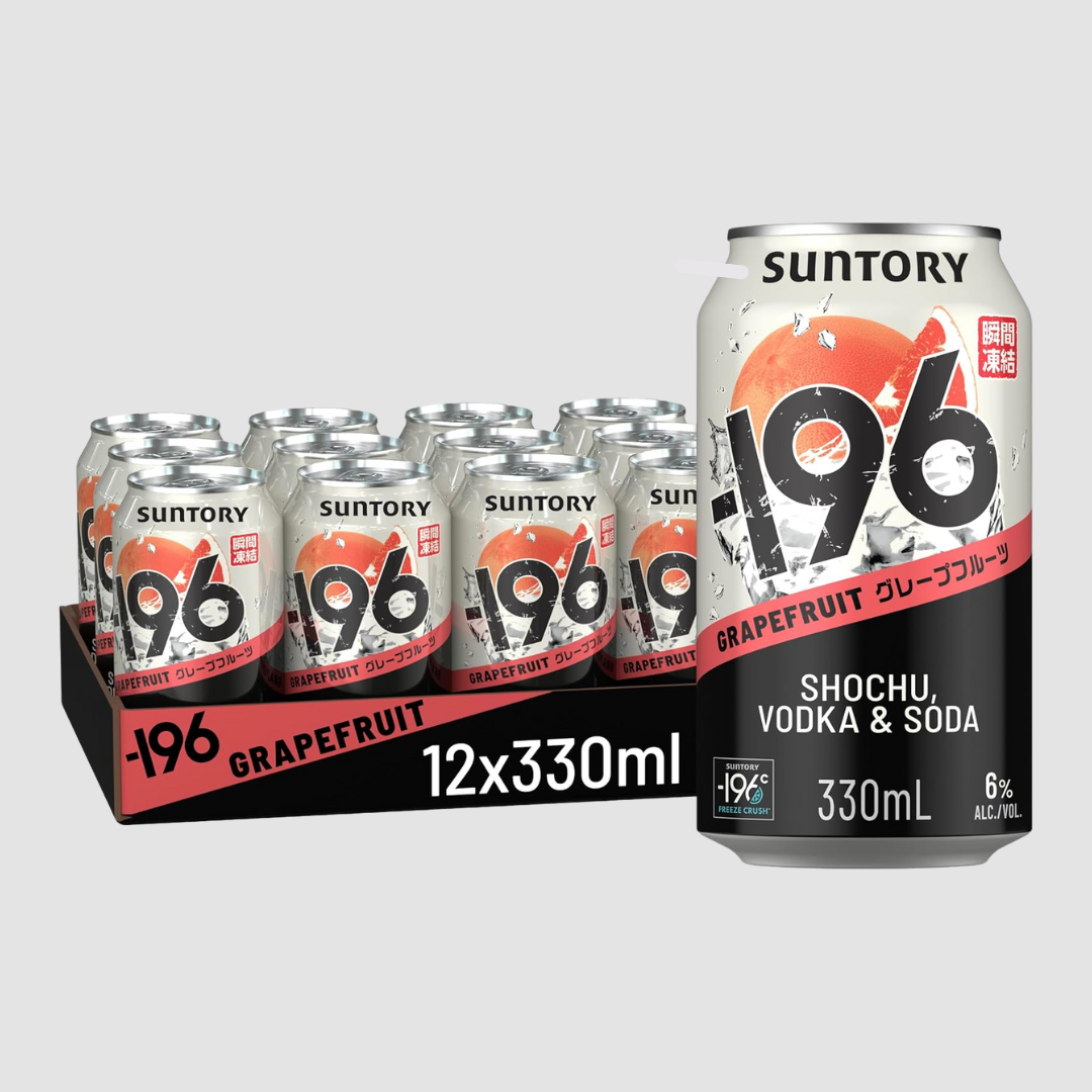 Suntory: -196 Shochu & Vodka RTD Cans (12x330ml)