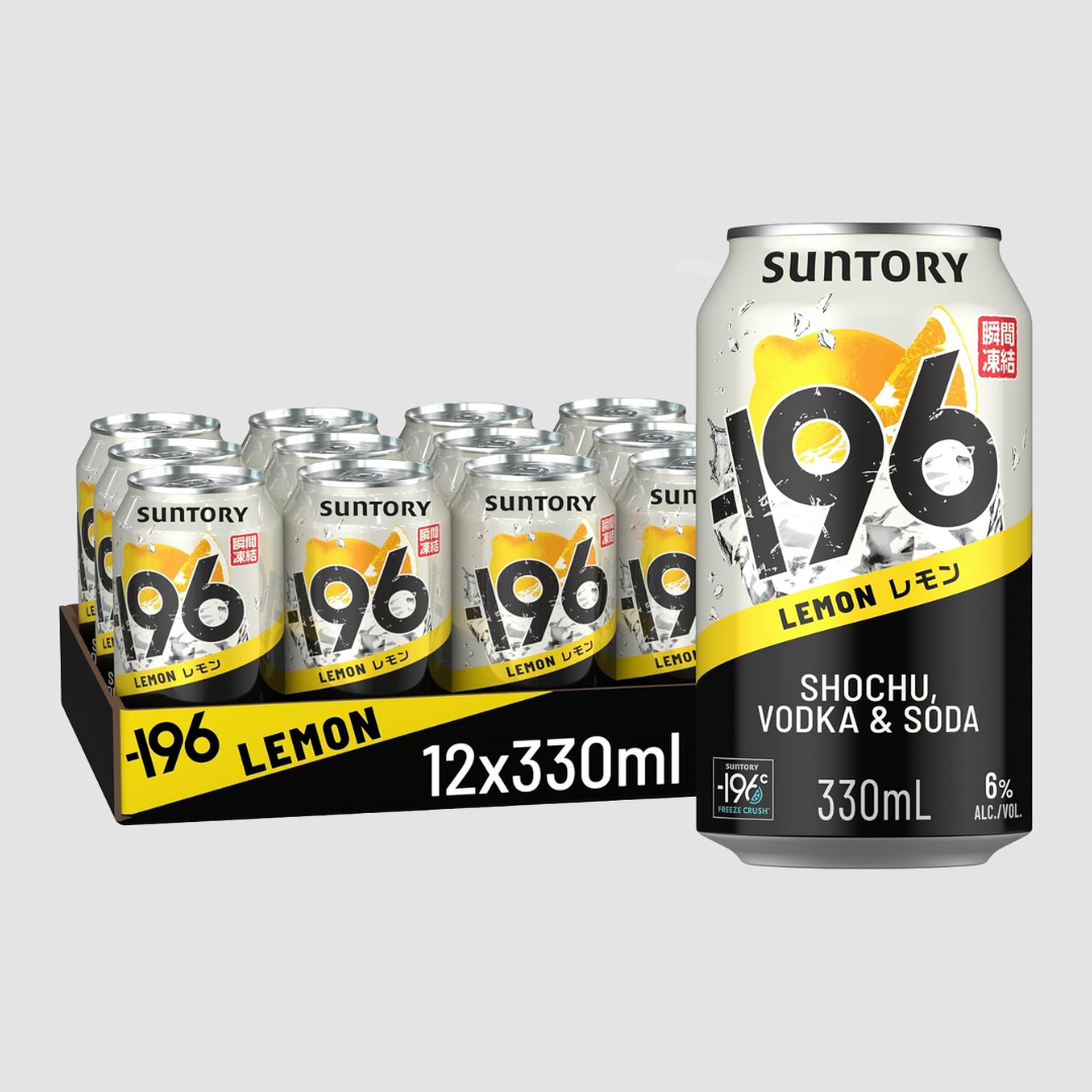 Suntory: -196 Shochu & Vodka RTD Cans (12x330ml)