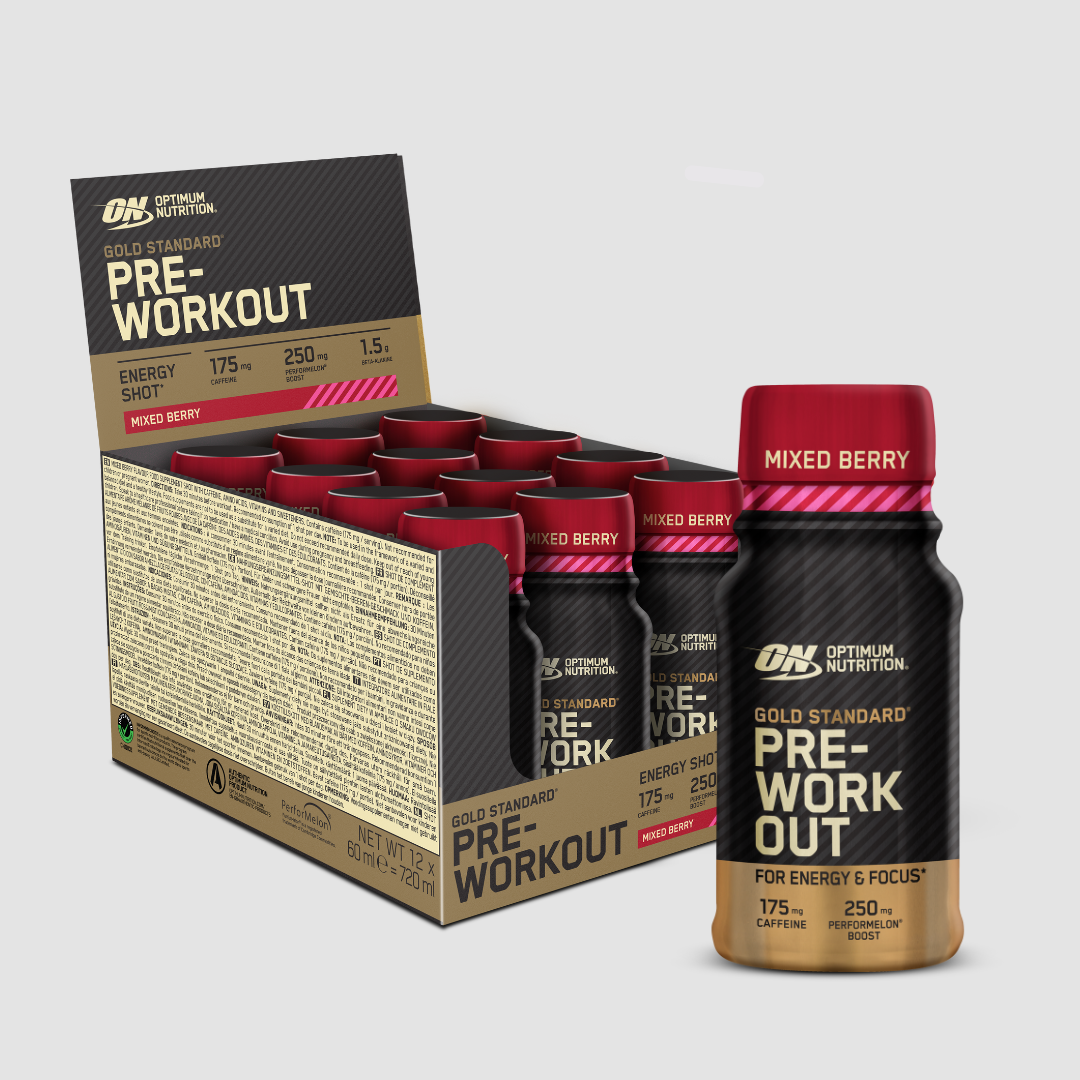Optimum Nutrition: Gold Standard Pre Workout Shots (12x60ml)