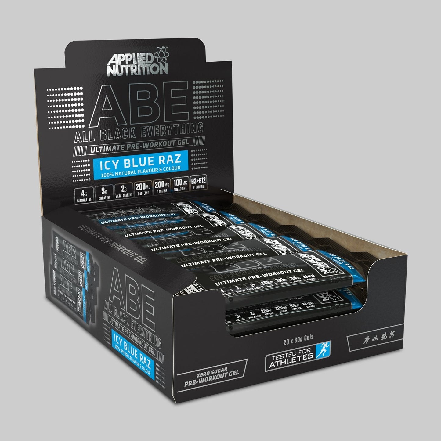 Applied Nutrition ABE Pre Workout Gel 60ml (20 Packs) - Icy Blue Raspberry