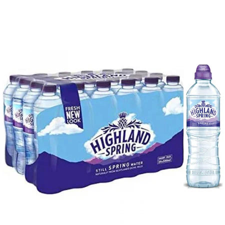 Highland Spring Still Water with Sports Cap (24x500ml)