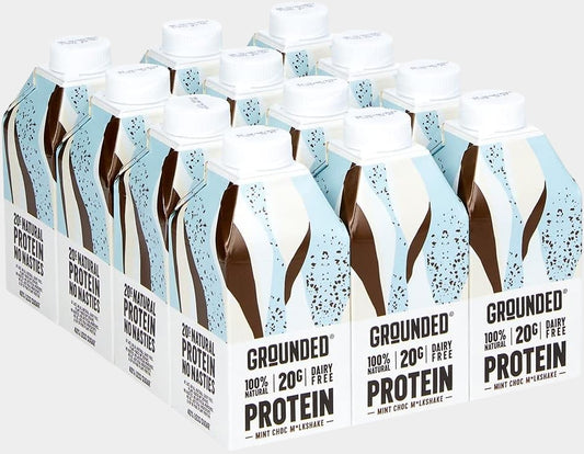 GROUNDED Protein Milkshake - (12x490ml)