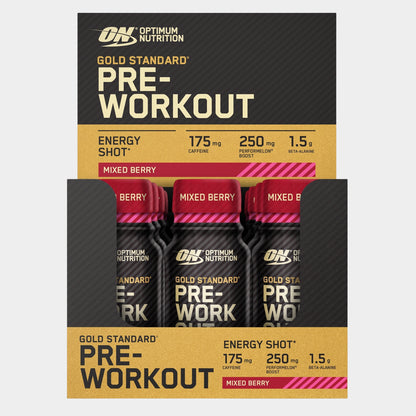 Optimum Nutrition Gold Standard Pre Workout Shot 12 x 60ml - Nutristore