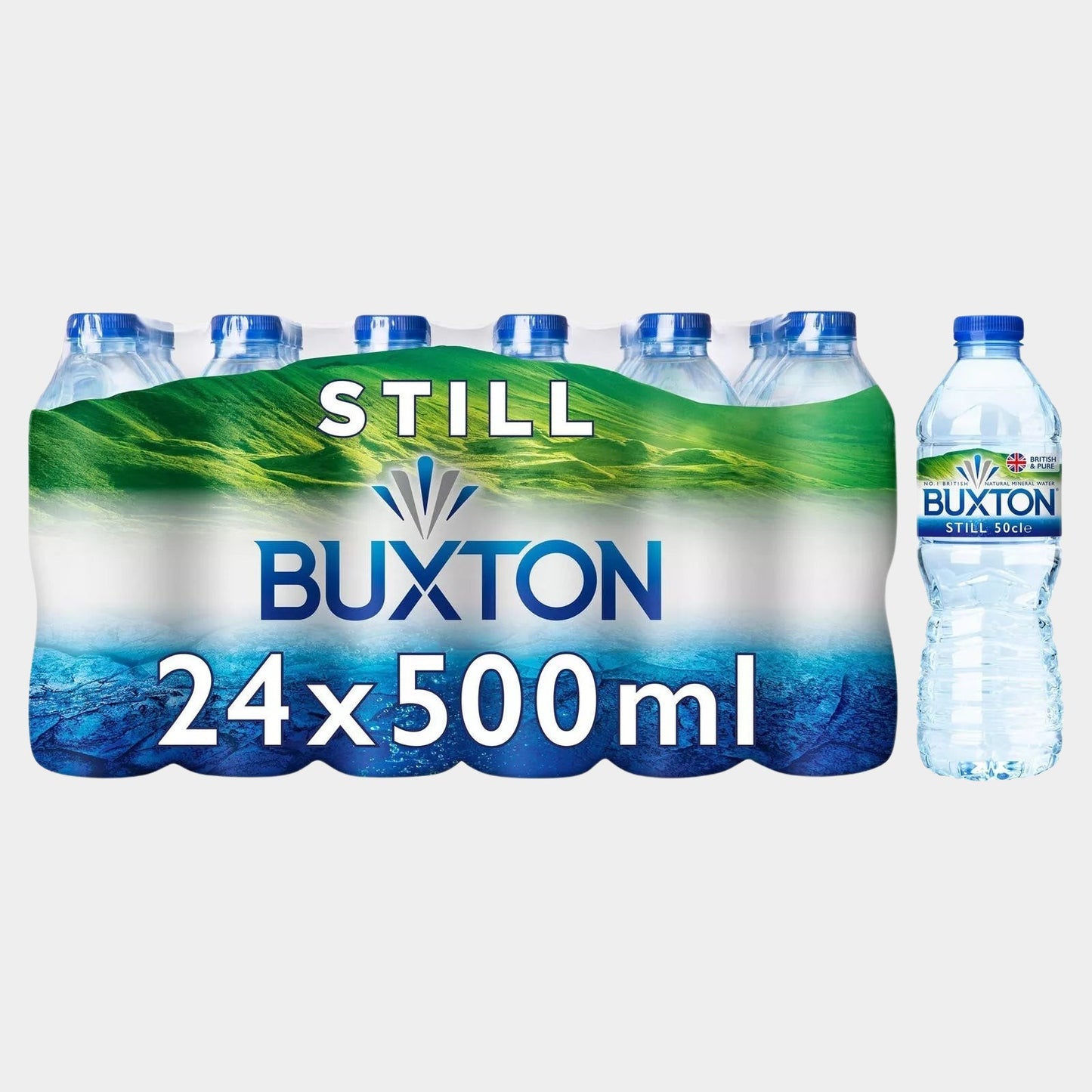 Buxton Still Water Flat Cap 24x500ml